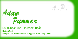 adam pummer business card